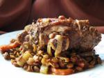 American Slowcooked Lamb Shanks With Lentil Ragout Dinner