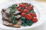 Canadian Veal With Persillade And Wilted Spinach Recipe Dinner