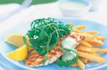 American Grilled Blueeye Trevalla With Herb Mayonnaise And Fries Recipe Appetizer