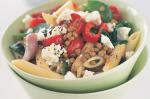Pasta With Roasted Vegetables and Lentils Recipe recipe