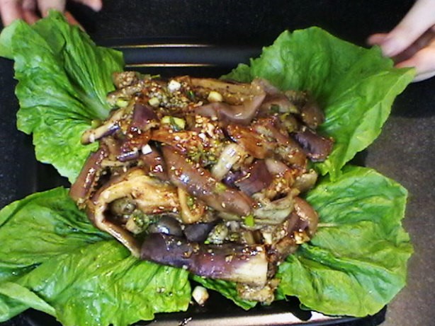 Korean Korean Gaji Namul korean Eggplant Side Dish Appetizer