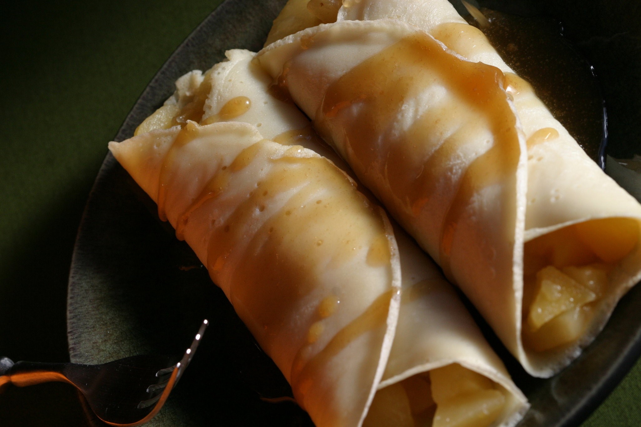 Canadian Apple Caramel Calvados Crepes Recipe Breakfast