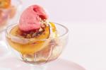 American Grilled Nectarines With Raspberry Sorbet Recipe Breakfast