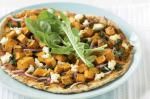 American Roasted Pumpkin Baby Spinach and Ricotta Pizza Recipe Appetizer