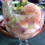 Mexican Shrimp Cocktail with Octopus Appetizer