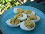 American Mediterranean Deviled Eggs Appetizer