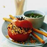 Danish Tomatoes with Couscous on Sharply BBQ Grill