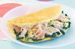 Swiss Fluffy Omelette With Ham Spinach And Swiss Cheese Recipe Breakfast
