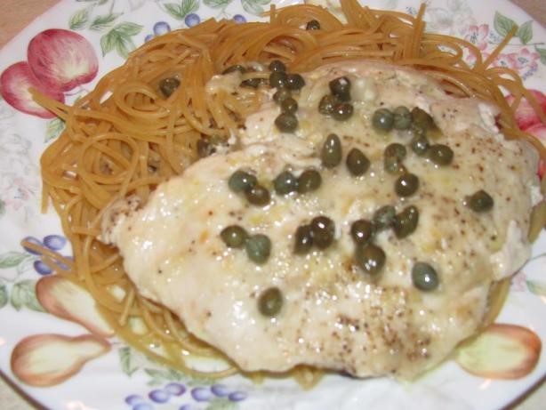 American Sauteed Chicken with Capers and Lemon Butter Dinner