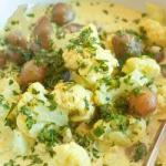 Canadian Potatoes and Cauliflower in Coconut Milk Dinner