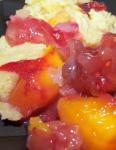 American Mango and Strawberry Cobbler Dessert