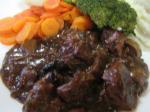 American Beef and Mushrooms in Red Wine Sauce Dinner