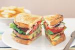 American Pancetta and Chicken Club Sandwich Recipe Appetizer