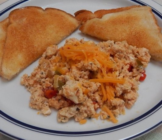 American Perfect and Healthy Scrambled Eggs Appetizer