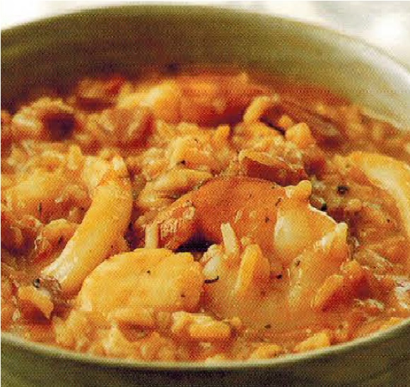 British Creole Seafood Stew Soup