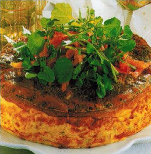 American Salmon And Fennel Frittata Appetizer