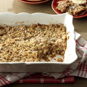 Australian Twolayered Apple Crisp Dessert