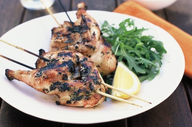 Australian Lemon And Garlic Grilled Spatchcocks Recipe BBQ Grill