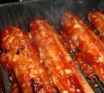 American Beef Sausages With Smoky Bbq Glaze Appetizer