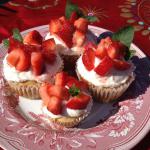 British Strawberry Shortcake Cupcakes 1 Dessert