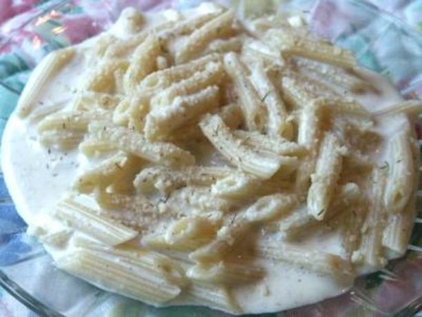 American Fettuccine with Ricotta and Dill Sauce Dinner