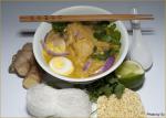 American Ohnnokaukswe burmese Chicken Soup Dinner