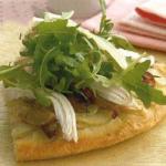Italian Pizza of Pope with Chicken and Arugula Appetizer