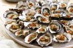 American Oysters On The Half Shell With Habanerotomato Mignonette Recipe Appetizer