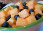 American Honeyed Cantaloupe With Blueberries Dessert