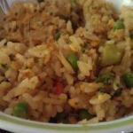 British Fried Rice with Chicken and Vegetables Appetizer
