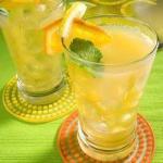 Arabic Cold Tea with Citrus Fruit Drink