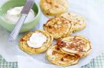American Corn And Chive Pikelets Recipe Appetizer