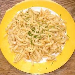 German Spaetzle of Cheese Appetizer