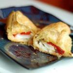 Fish in Puff Pastry with Peppers recipe