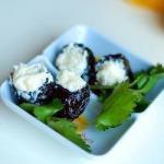 American Plums Stuffed with Cheese and Garlic Appetizer