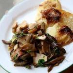 American Porcini Mushrooms and Eggplants Appetizer