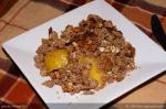 Canadian Almondpeach Crumble Dessert