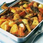 British Spicy Roasted Root Vegetables Appetizer