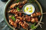 British Barbecued Lime Chicken Skewers With Green Chilli Yoghurt Recipe Appetizer