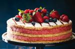 British Summer Berry Layer Cake Recipe Dessert