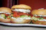 Australian Mini Club Sandwiches With Salmon Carpaccio and Maple Appetizer