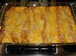 American Cottage Cheese Cheddar Enchiladas With Taco Sauce Dinner