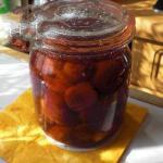 Australian Plums Marinated in Red Wine Dessert