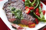 Australian Steaks With Chimichurri Recipe Dinner
