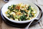 Australian Herb And Spinach Penne With Garlic Crumbs Recipe Appetizer