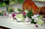Australian Sweet Cucumber and Red Onion Salad Appetizer