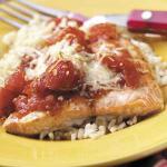 Italian Tomato Salmon Bake Dinner