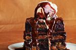 British Choccaramel Brownie Pudding And Hot Fudge Sauce Recipe Dessert