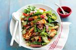 British Lamb Haloumi And Roasted Capsicum Salad Recipe Appetizer