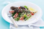 American Lamb Koftas With Tabouli Salad and Tzatziki Recipe Appetizer